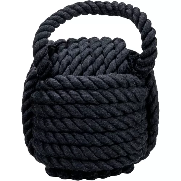 Creative CoOp Nautical Rope Knot Door StopBlack