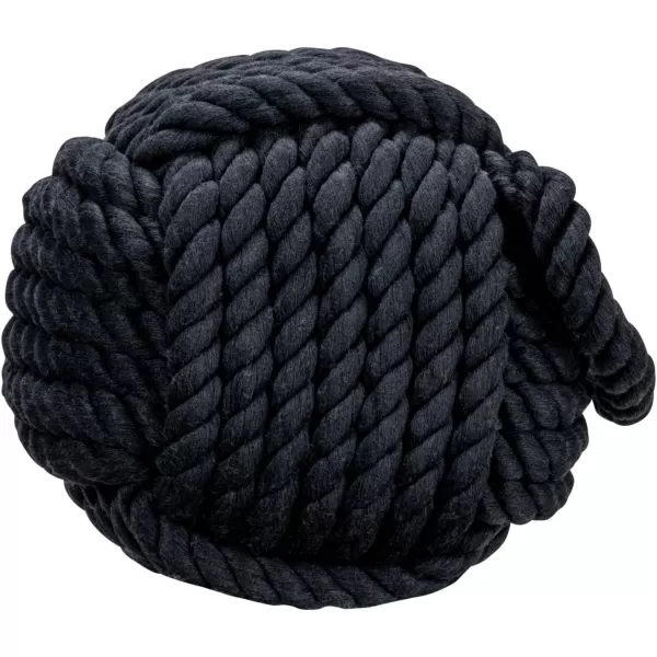 Creative CoOp Nautical Rope Knot Door StopBlack