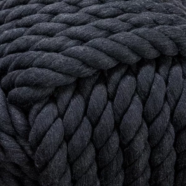 Creative CoOp Nautical Rope Knot Door StopBlack