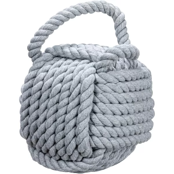 Creative CoOp Nautical Rope Knot Door StopGray