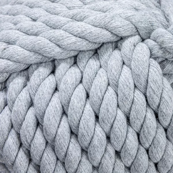 Creative CoOp Nautical Rope Knot Door StopGray