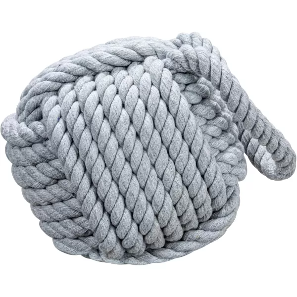 Creative CoOp Nautical Rope Knot Door StopGray