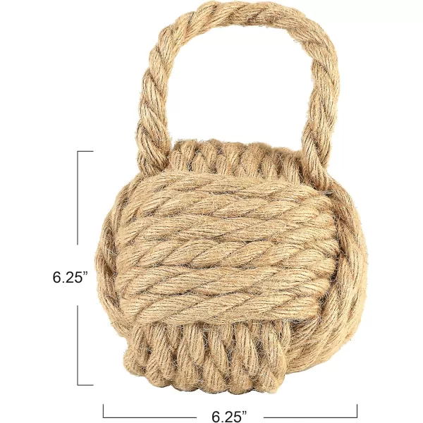 Creative CoOp Nautical Rope Knot Door StopNatural