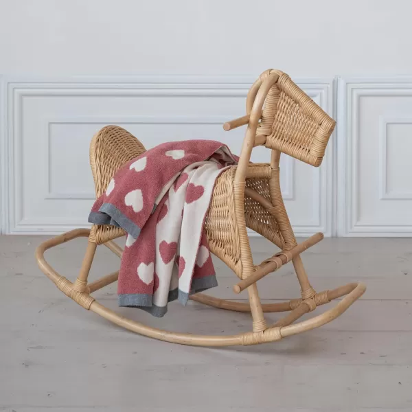 Creative CoOp Rattan Rocking Horse Natural