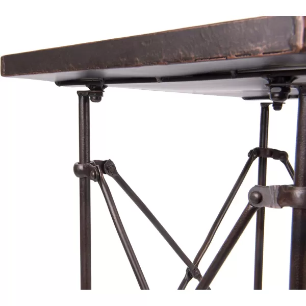 Creative Coop HD6145 Rectangle Metal Accent Table 27quot BronzeBronze
