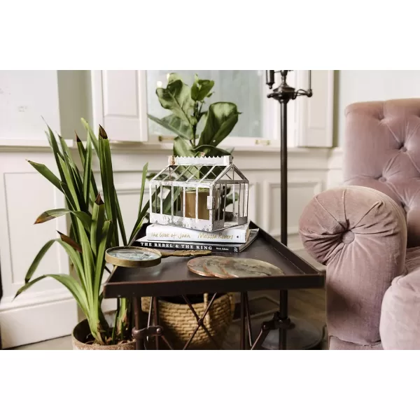 Creative Coop HD6145 Rectangle Metal Accent Table 27quot BronzeBronze