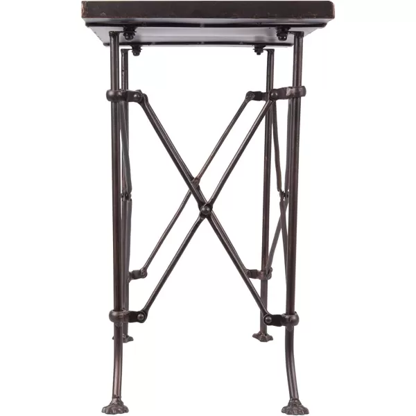 Creative Coop HD6145 Rectangle Metal Accent Table 27quot BronzeBronze