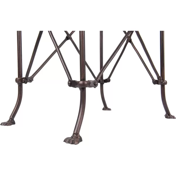 Creative Coop HD6145 Rectangle Metal Accent Table 27quot BronzeBronze
