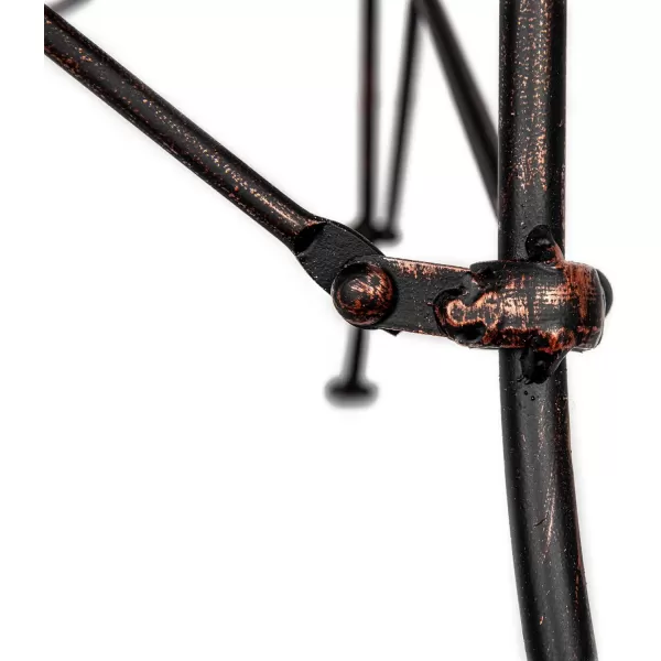 Creative Coop HD6145 Rectangle Metal Accent Table 27quot BronzeRust