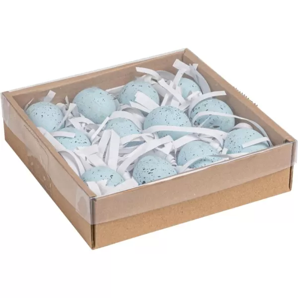 Creative CoOp Boxed Set of 12 Blue Speckled Ceramic Robin Eggs