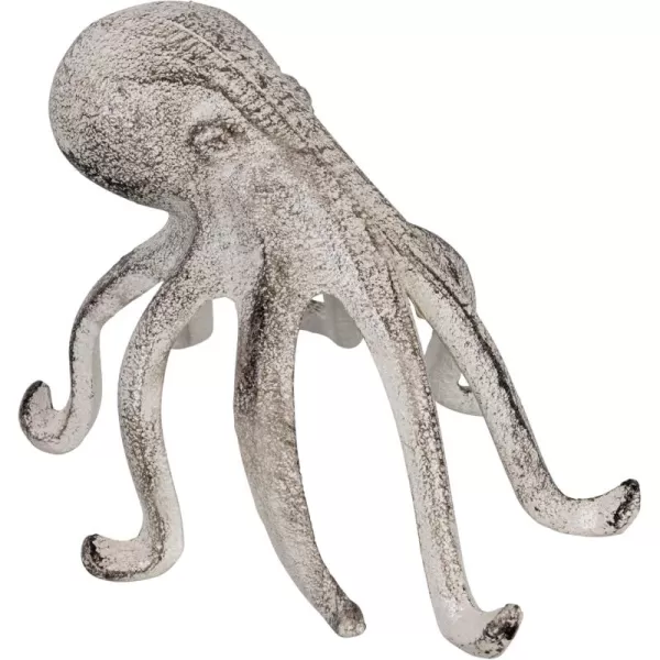 Creative CoOp Eclectic Cast Iron Octopus Figurine PhoneTablet Holder Dark BrownWhitewashed
