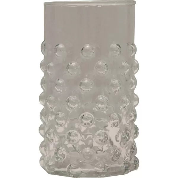 Creative CoOp Hobnail Drinking Glass Clear