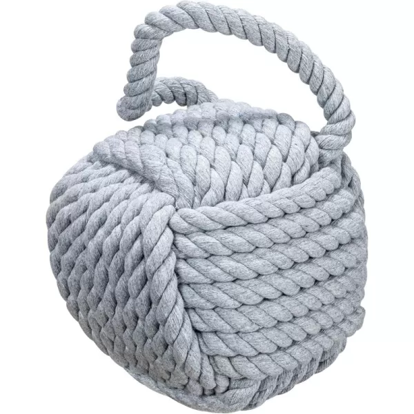 Creative CoOp Nautical Rope Knot Door StopGray