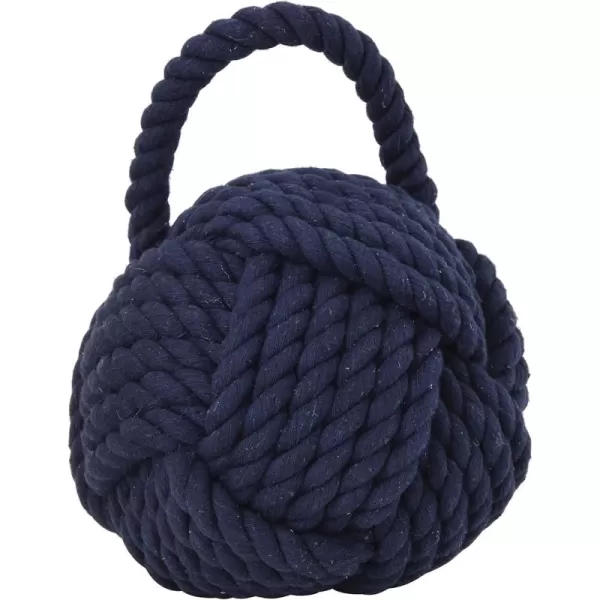 Creative CoOp Nautical Rope Knot Door StopNavy Blue