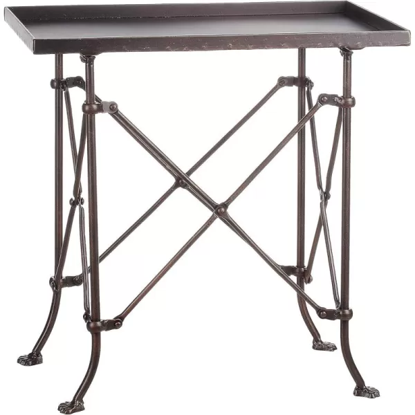 Creative Coop HD6145 Rectangle Metal Accent Table 27quot BronzeBronze