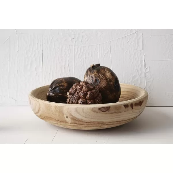 Creative CoOp Decorative Paulownia Wood Bowl