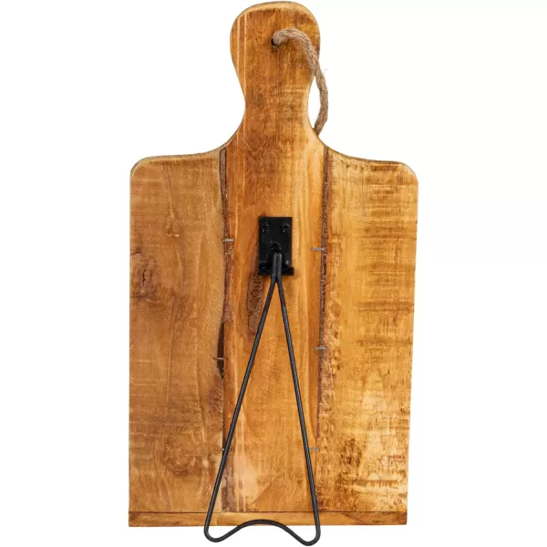 Creative CoOp Distressed White Dipped Wood Tablet Holder