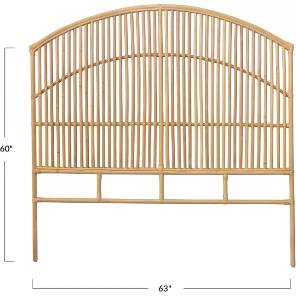 Creative CoOp Handmade Rattan Slatted Queen Size Headboard