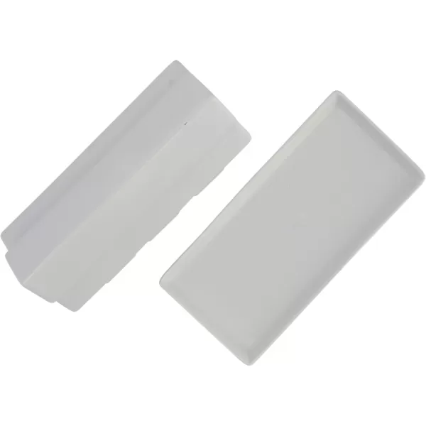 Creative CoOp Matte Stoneware Barn Butter Dish Food Storage 1 Pack White