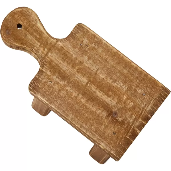 Creative CoOp Small Wood Pedestal with HandleNatural