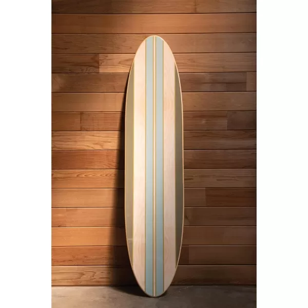 Creative CoOp Surfboard Style Wood Wall DecorGreen Stripe
