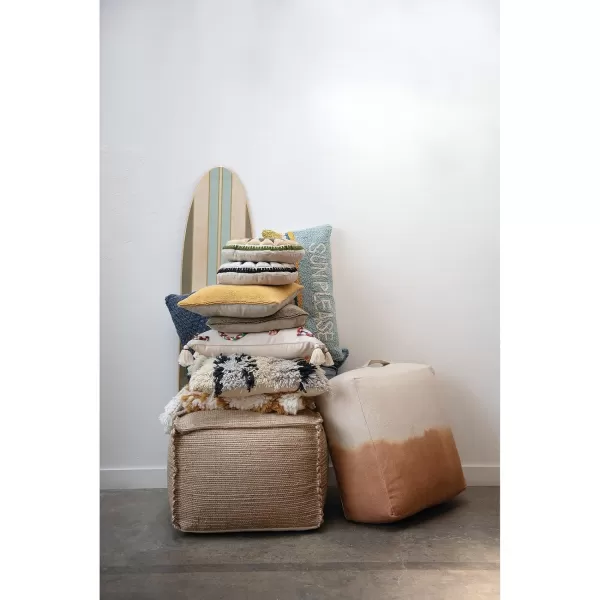 Creative CoOp Surfboard Style Wood Wall DecorGreen Stripe