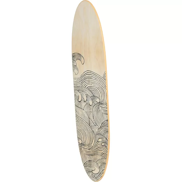 Creative CoOp Surfboard Style Wood Wall DecorWaves