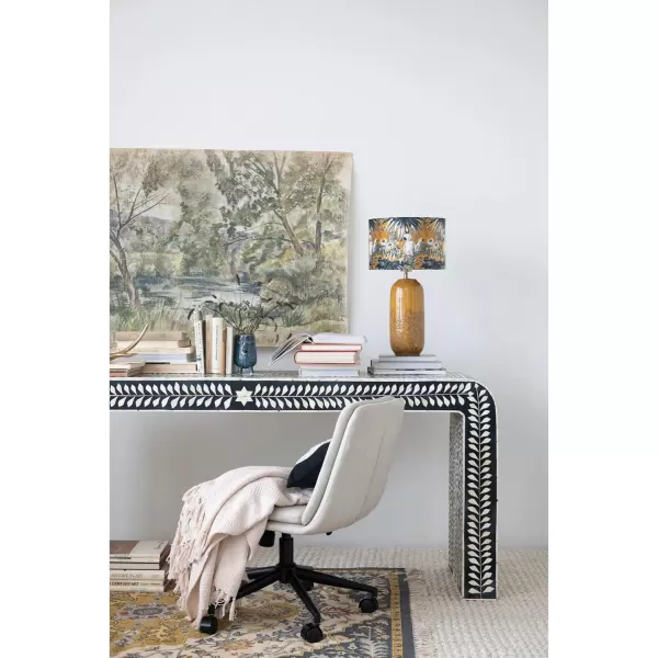 Creative CoOp Woven Cotton Distressed Print Fringe Rug 72quot L x 48quot W x 0quot H Multicolor