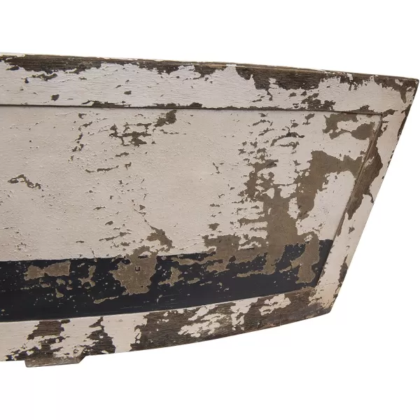Wood Decorative Boat with Tin Insert