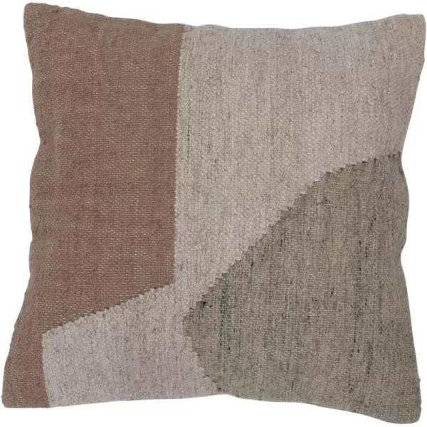 Creative CoOp HandWoven Acrylic Blend Patchwork Kilim Cotton Canvas Back Pillow 20quot L x 20quot W x 0quot H Multicolor