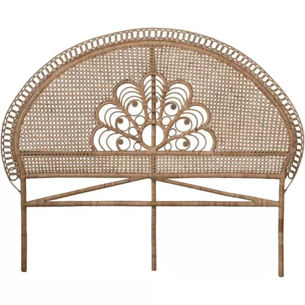Creative CoOp Handmade Rattan Size Headboard Queen US Standard Natural