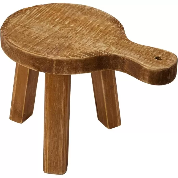 Creative CoOp Small Wood Pedestal with HandleNatural