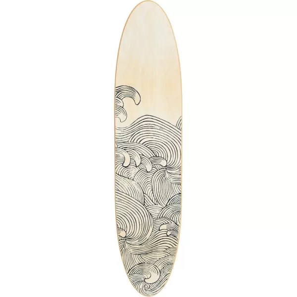 Creative CoOp Surfboard Style Wood Wall DecorWaves