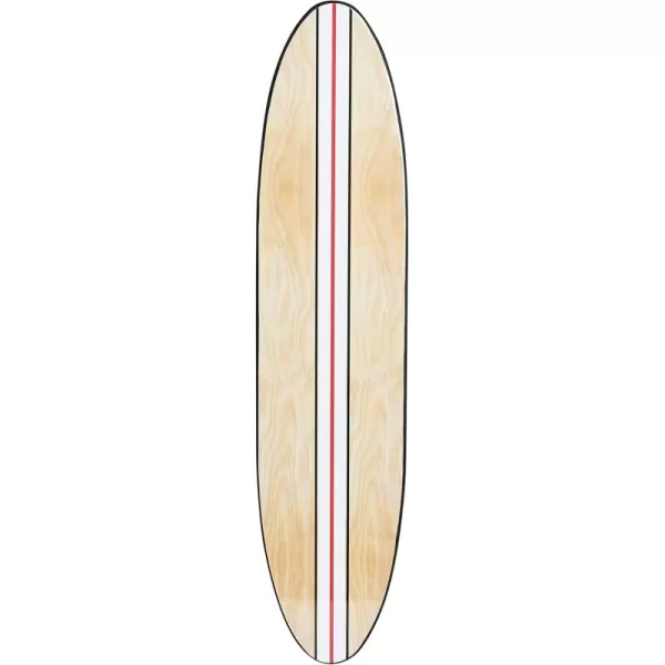 Creative CoOp Surfboard Style Wood Wall DecorWhite Stripe