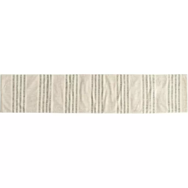 Creative CoOp Tan ampamp Grey Striped Cotton Tea Towels Set of 3 PiecesTable Runner