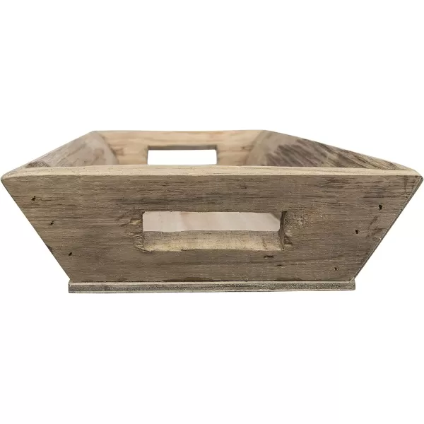 Brown Rectangle Decorative Wood Tray