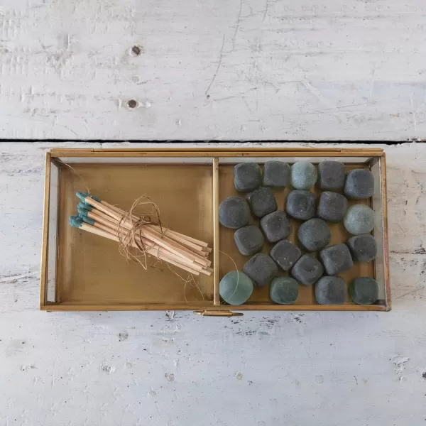 Creative CoOp Brass ampamp Glass Display Storage BoxGlass
