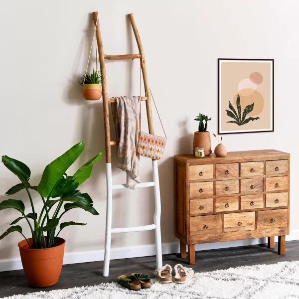 Creative CoOp Decorative Wood Ladder Misc Furniture GreyWhiteNatural