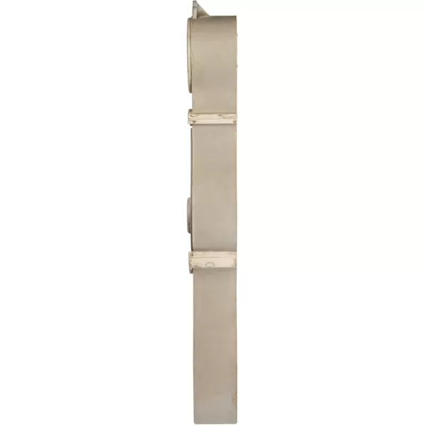 Creative CoOp Distressed Grey Wood Grandfather Style Wall Clock