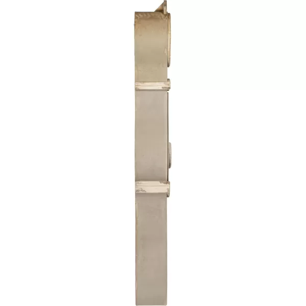 Creative CoOp Distressed Grey Wood Grandfather Style Wall Clock