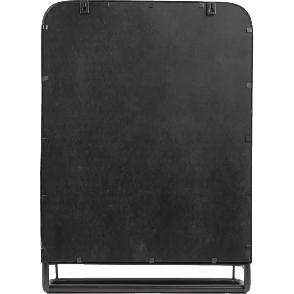 Creative CoOp Metal Framed Wall Mirror with Shelf BrassBlack
