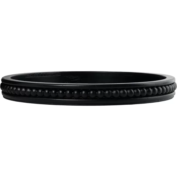Creative CoOp Round 3Tier Decorative Wood Tray WhiteBlack