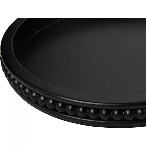 Creative CoOp Round 3Tier Decorative Wood Tray WhiteBlack