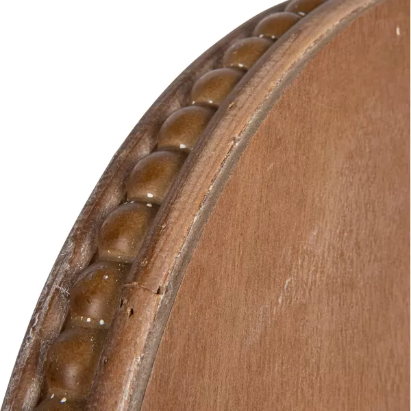 Creative CoOp Round 3Tier Decorative Wood Tray WhiteNatural