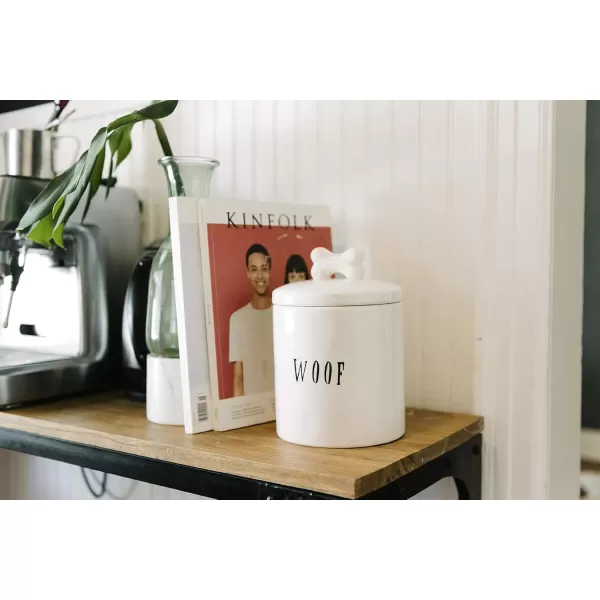 Creative CoOp Woof Jar with Bone Handle on Lid