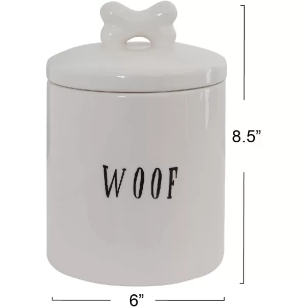 Creative CoOp Woof Jar with Bone Handle on Lid