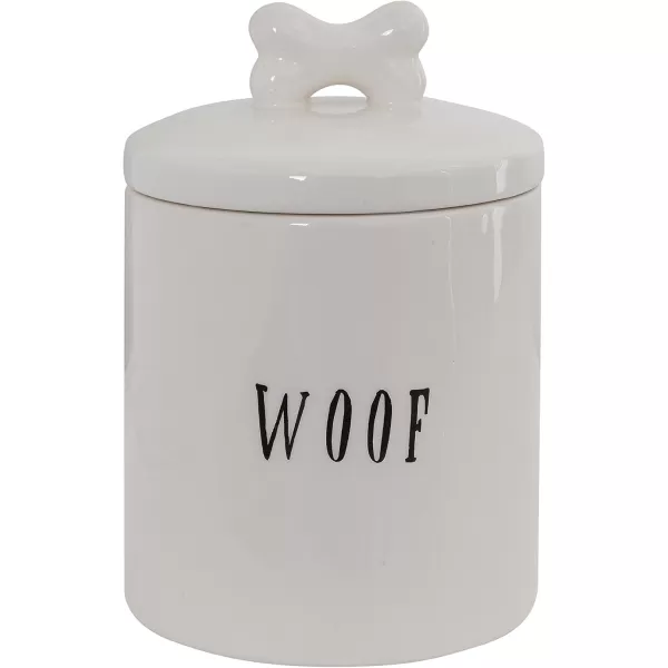 Creative CoOp Woof Jar with Bone Handle on Lid
