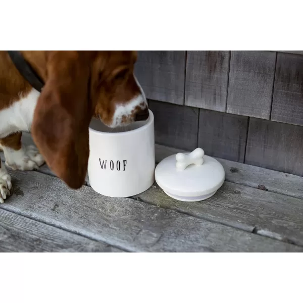 Creative CoOp Woof Jar with Bone Handle on Lid