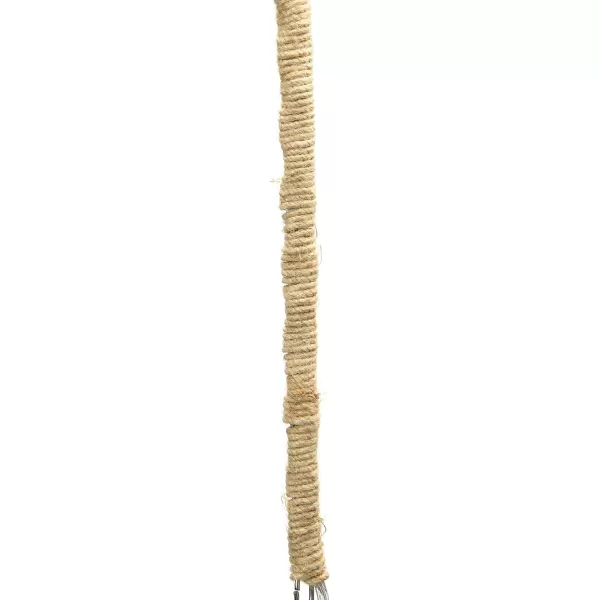 Creative CoOp Glass and Mango Wood Ceiling Pendant LightBrown