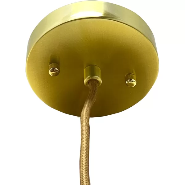 Creative CoOp Open Weave Metal and Paper Rope Ceiling Light Natural and Brushed GoldNatural and Brushed Gold